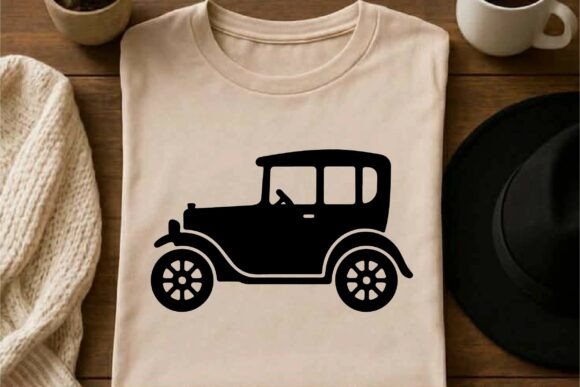 Download Vintage Car Clipart Vector Silhouette - Silhouette Collection