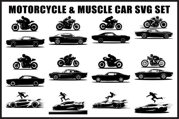Download Speed Car Silhouette SVG Pack - Silhouette Collection