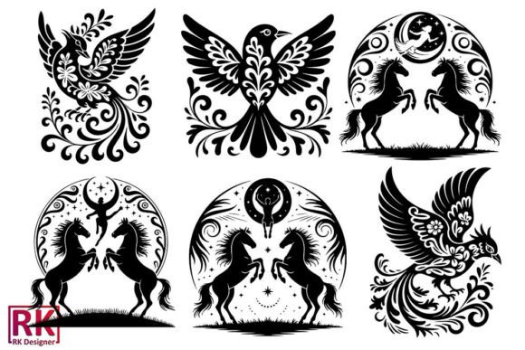 Download Mystic Nature Silhouette Vector Bundle - Silhouette Collection