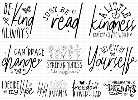 Download Boho Inspirational Quotes SVG PNG Bundle - Premium Resources