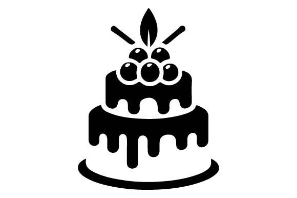 Download Cake Silhouette Birthday SVG PNG Vector - Silhouette Collection