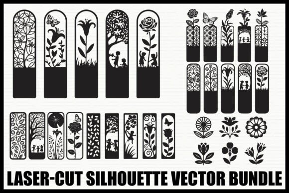 Download Laser Cut Silhouette Vector Bundle - Silhouette Collection