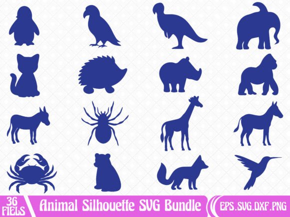 Download Animal Silhouette SVG Bundle - Silhouette Collection