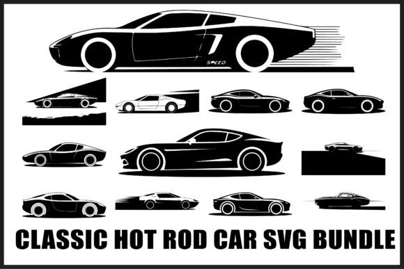 Download Speed Car Silhouette SVG Pack - Silhouette Collection