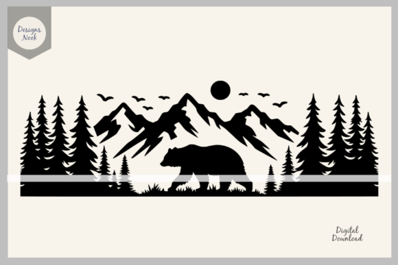 Download Bear Wildlife SVG Clipart Silhouette PNG - Silhouette Collection