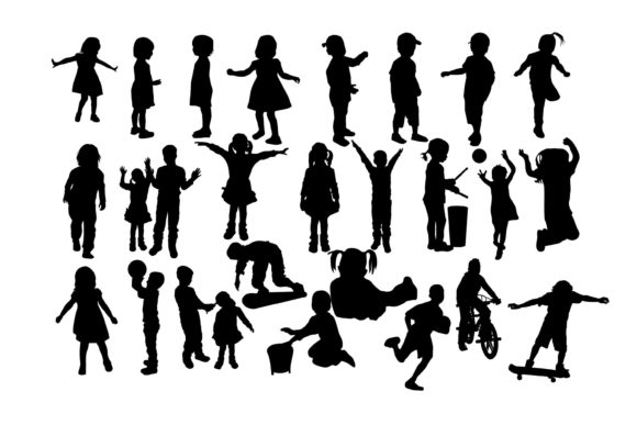 Download Children Silhouette - Silhouette Collection