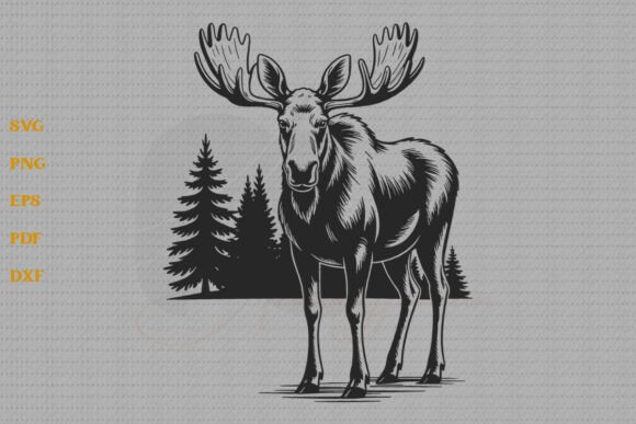 Download Moose SVG Forest Animal Silhouette SVG - Silhouette Collection