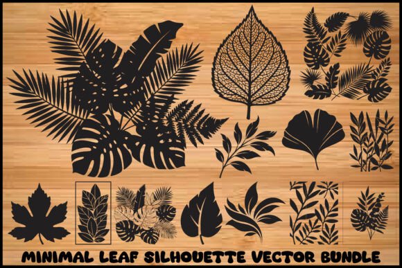 Download Botanical Silhouette Cut Files for Cricu - Silhouette Collection