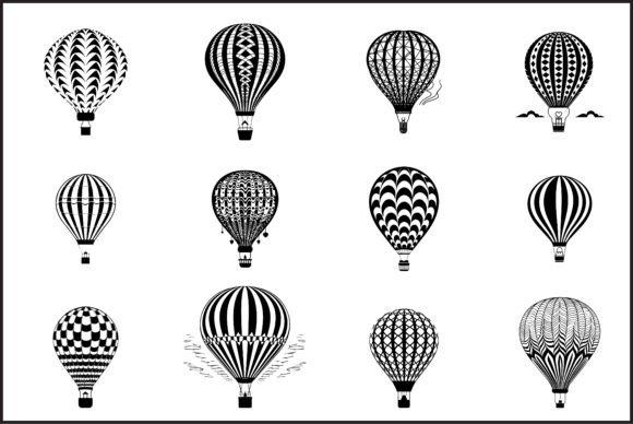 Download Hot Air Balloon Vector Silhouette - Silhouette Collection