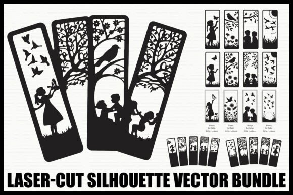 Download Laser Cut Silhouette Vector Bundle - Silhouette Collection