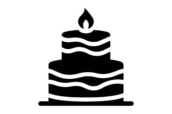 Download Cake Silhouette Birthday SVG PNG Vector - Silhouette Collection