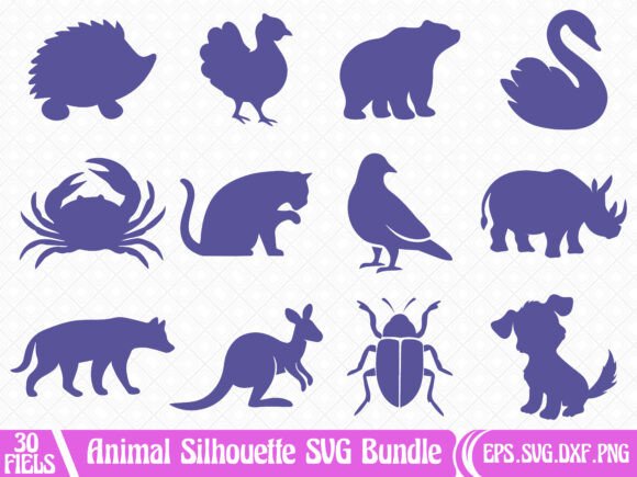 Download Animal Silhouette SVG Bundle - Silhouette Collection