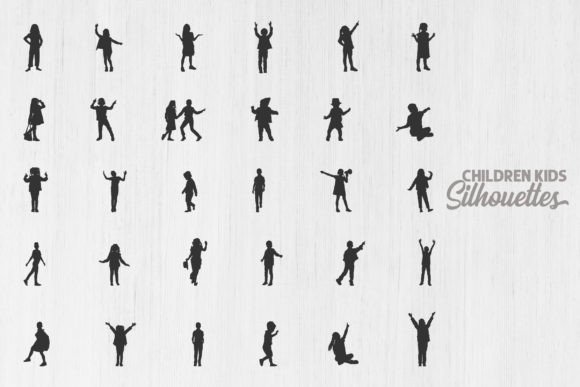 Download Kids Silhouette, Children Silhouettes - Silhouette Collection