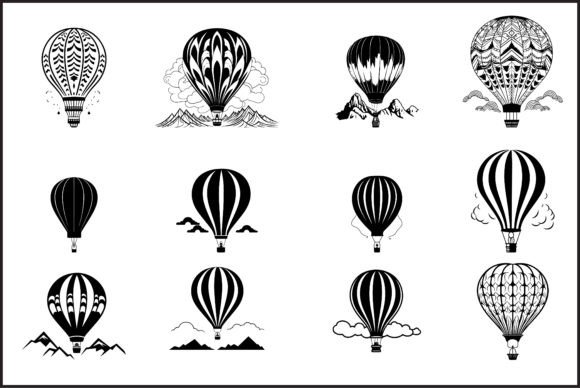 Download Hot Air Balloon Vector SilhouetteHot Air - Silhouette Collection