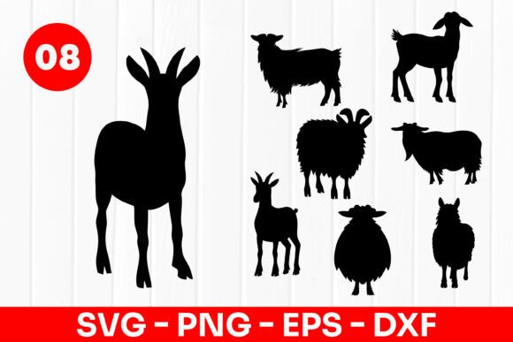 Download Farm Animal Silhouette SVG PNG - Silhouette Collection