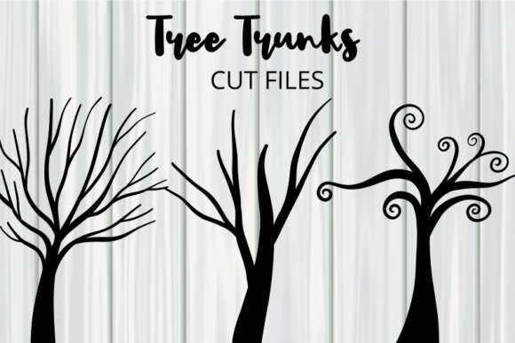 Download Tree Trunk Silhouette Cut Files - Silhouette Collection