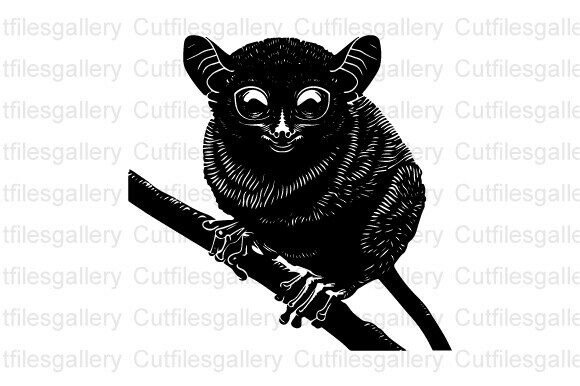 Download Tarsier SVG, Animal Silhouette SVG - Silhouette Collection