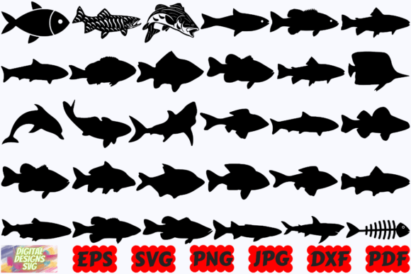 Download Fish SVG | Fish Silhouette | Cut Files - Silhouette Collection