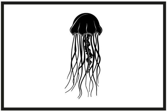 Download Jellyfish Silhouette Clipart - Silhouette Collection