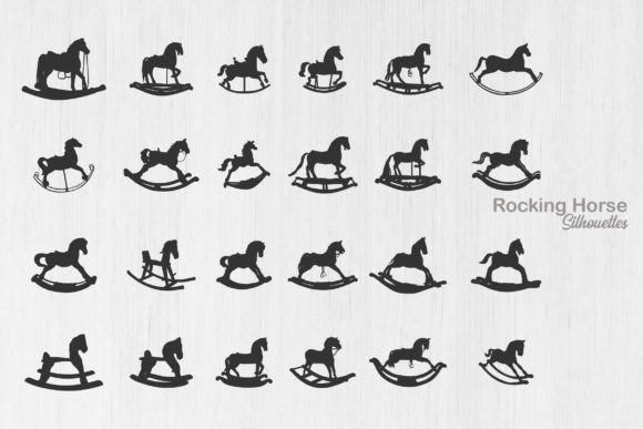 Download Rocking Horse Silhouette, Toy Horse Svg - Silhouette Collection