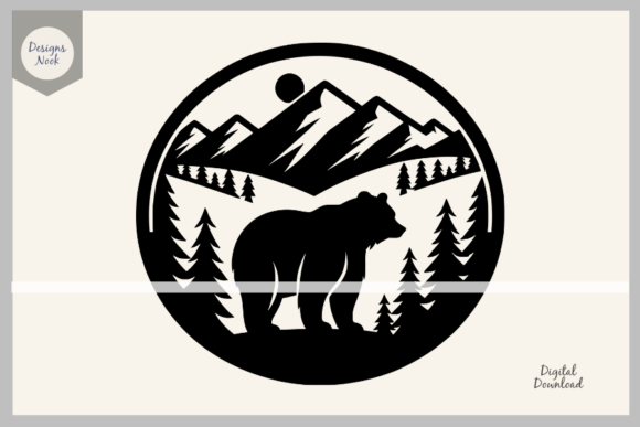 Download Bear Wildlife SVG Clipart Silhouette PNG - Silhouette Collection