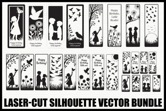 Download Laser Cut Silhouette Vector Bundle - Silhouette Collection