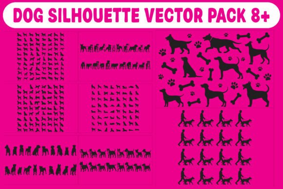 Download Dog Silhouette Vector Pack - Silhouette Collection