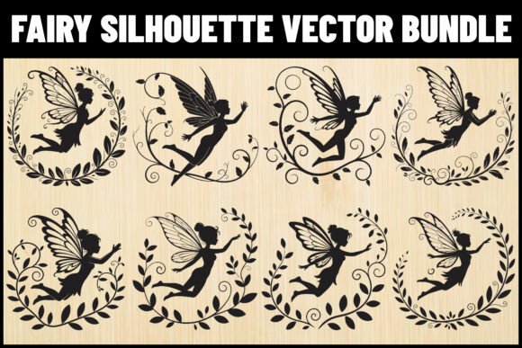 Download Fairy Silhouette Vector Bundle - Silhouette Collection