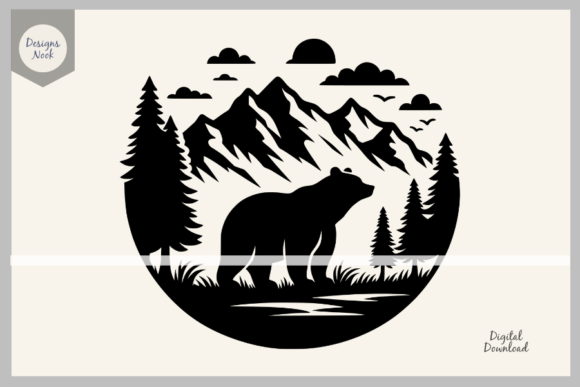 Download Bear Wildlife SVG Clipart Silhouette PNG - Silhouette Collection