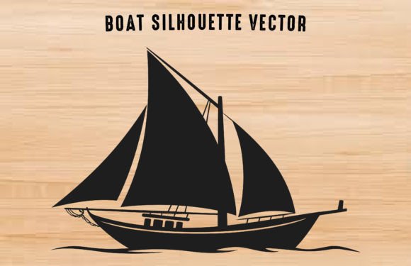 Download Sailboat Black Vector Silhouette Clipart - Silhouette Collection