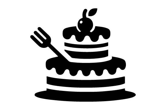 Download Cake Silhouette Birthday SVG PNG Vector - Silhouette Collection