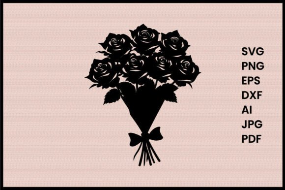 Download Rose Bouquet Silhouette - Silhouette Collection