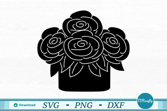 Download Rose Bouquet Silhouette - Silhouette Collection