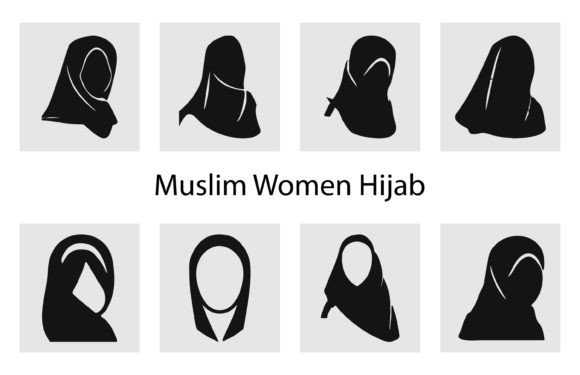 Download Hijab Woman Silhouette Bundle - Silhouette Collection