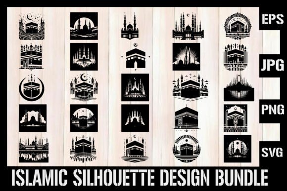 Download Islamic Silhouette Design Bundle - Silhouette Collection
