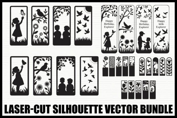 Download Laser Cut Silhouette Vector Bundle - Silhouette Collection