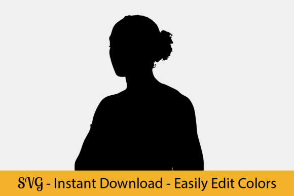 Download Woman Silhouette, Girl  Graphic SVG File - Silhouette Collection