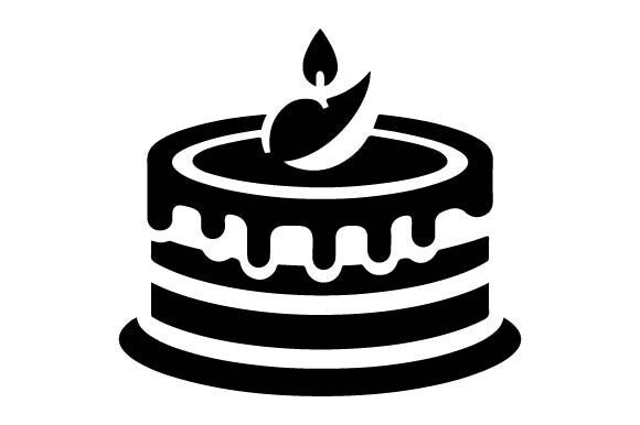Download Cake Silhouette Birthday SVG PNG Vector - Silhouette Collection